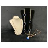 Three Fashion Necklaces with Metal, Acrylic, and L