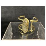 Kendra Scott Gold-Tone Cuff Bracelet with Iridesce