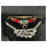 Three Statement Necklaces in Various Materials and
