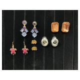 Five Pairs of Assorted Earrings in Various Styles