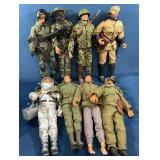 8 Vintage G.I. Joe Action Figures