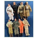 8 G.I. Joe Action Figures With Uniform