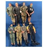 8 Hasbro G.I. Joe Action Figures