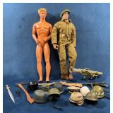 Two Action Figures with Military Accessories