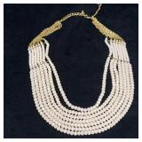 Vintage Multi-Strand Beaded Necklace