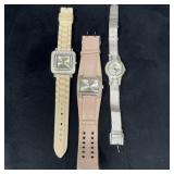Three Rhinestone Watches, Cici & Faye, Swiss,