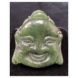 PAJ JOY Collection Jade Buddha Ring Size 8
