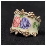 Joseph Esposito Sterling Silver and Enamel Fl
