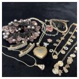 Jewelry Lot With Necklaces, Bracelets,