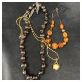 Three Assorted Beaded Necklaces