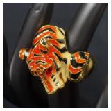 Kenneth Jay Lane Tigre Ring Size 7