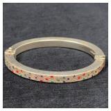 Sterling Silver Hinged Bangle Bracelet