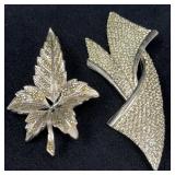 Silver Tone Vintage Brooches