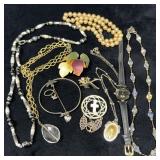 Jewelry Lot With Pins, Necklaces, Broch