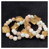 Three Stretch Beaded Bracelets