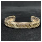 Sterling Silver Greek Key Cuff Bracelet