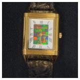 Korite Quartz Watch with Ammolite Inlay