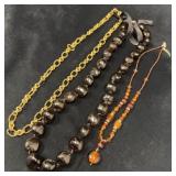 Three Costume Jewelry Necklaces