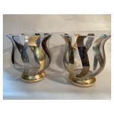 Noble Elegance ?Italian Glass Vases Pair