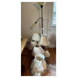 Floor and Table Lamps with Shades