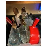 Kitchen Utensil and Glassware Lot