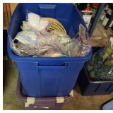Totes With Linens, Craft Supplies, and Fabric