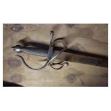 Spanish-Style Rapier Sword with Ornate Guard