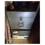 Two Military Foot Lockers with Clothing