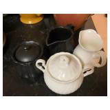 Noritake Windsor White & Black China Creamer,
