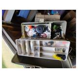 Fishing Tackle Box With Lures and Reels