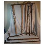 Walking Sticks and Canes Lot