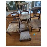 Six Wooden Chairs