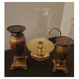 Two Decorative candle stands Brass Candle lantern
