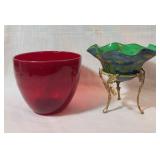 Colored Art Glass Bowls