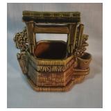 McCoy USA Ceramic Wishing Well Planter