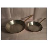 Copper and Brass Skillets