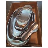 Stainless Steel Serving Tray and Spoon Set