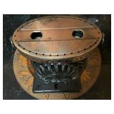 Decorative Metalware Lot With Candle Tray