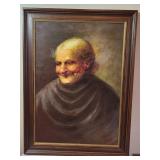 Oil Portrait of Elderly Woman by Hector Moncayo