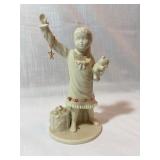 Lenox Porcelain Girl Figurine with Gifts