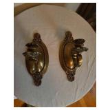 Ornate Brass Wall Sconces
