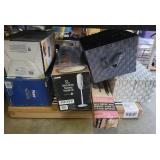 Home and Office Mixed Lot: Desk, Fan, Heater