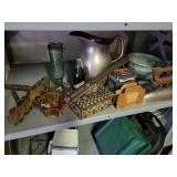 Shelf Lot of Assorted Household Items