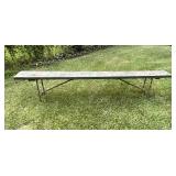 Wood and Metal Bench
