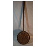 Copper Bed Warmer with Fleur-de-Lis Design