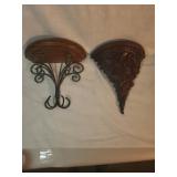 Wall-Mount Half-Moon Shelves