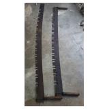 Two Old Crosscut Saws With Wooden Handles