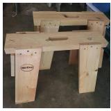 McCoy Wooden Sawhorses, Pair
