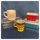 Vintage Kitchenware Mixed Lot, Pyrex and Fire