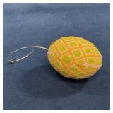 Beaded Ornament With Geometric Pattern